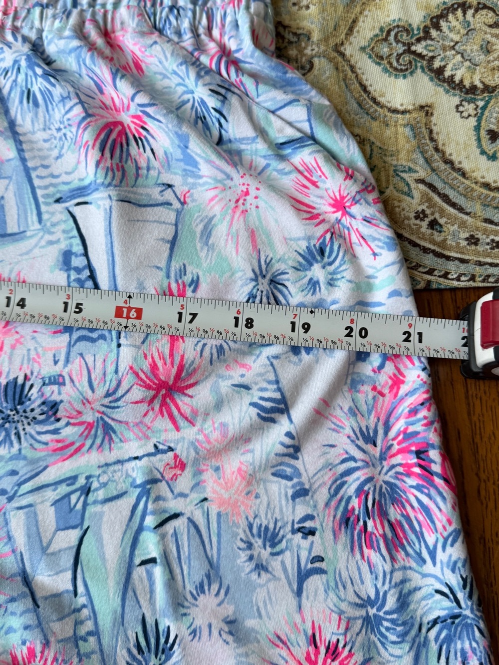 Lilly Pulitzer Lala Romper Sea to Shining Sea Fireworks Sailboats Pockets L - Picture 8 of 11